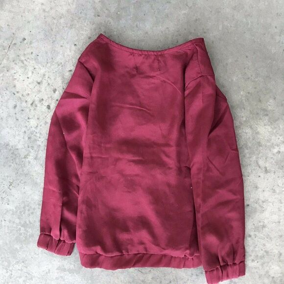 7 For All Mankind Seven Girls Kids Children’s Red Blouse Shirt Top 2T - Picture 8 of 11